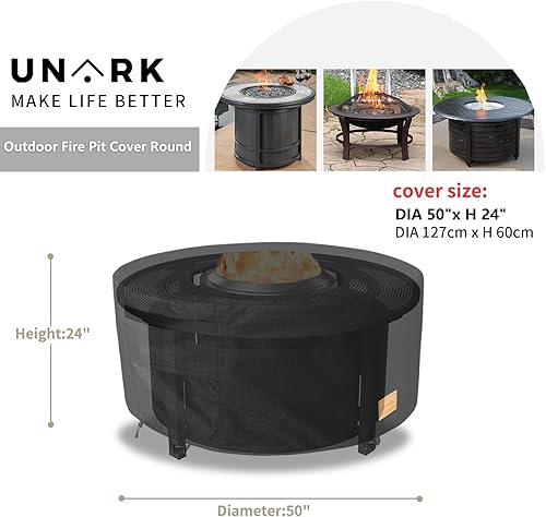 Miniatura 7 de Cubierta para fogata para estufa individual de 15 pulgadas, funda impermeable de 15 pulgadas, accesorios de guardabosques de estufa individual para
