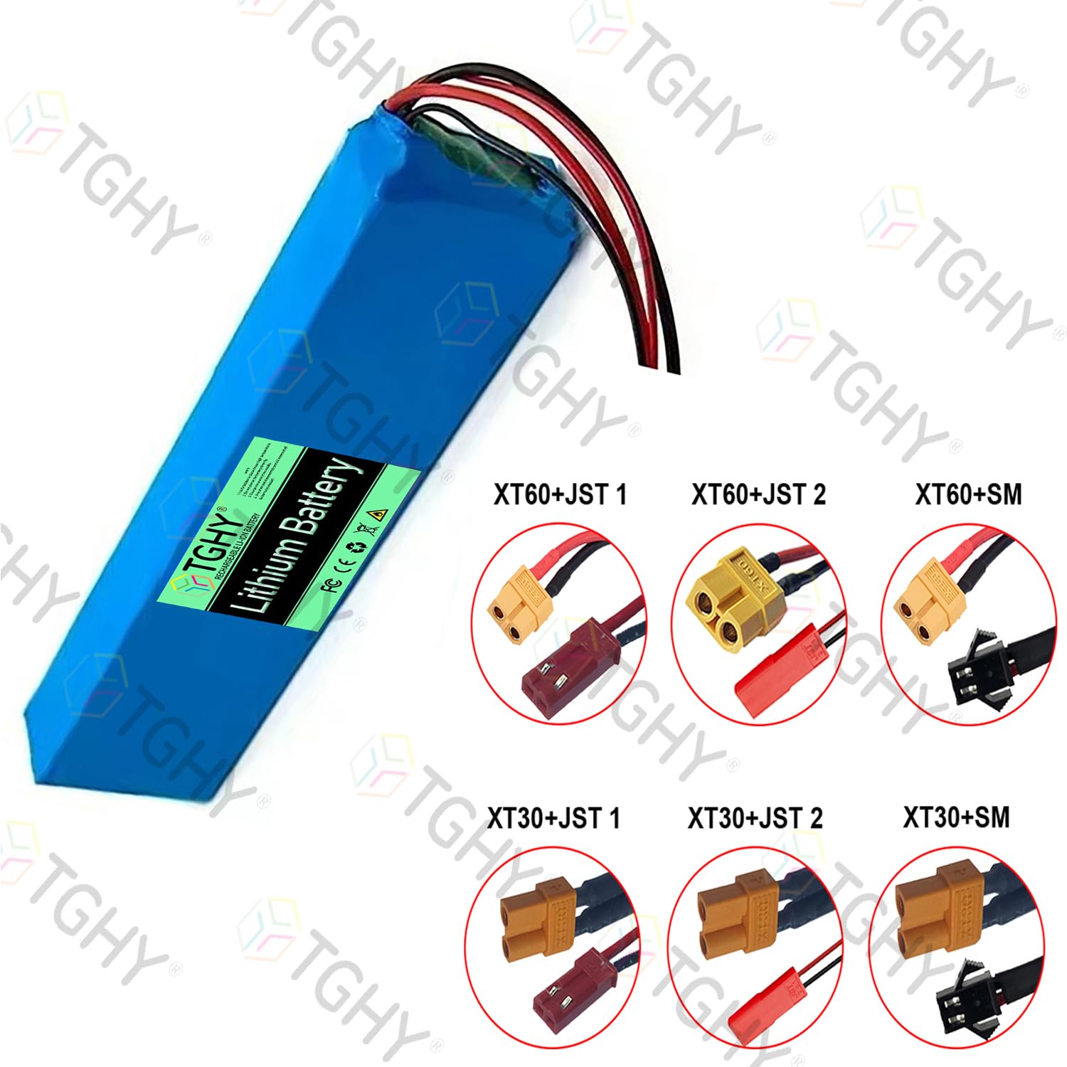 TGHY Batteria per Skateboard 36 Volt Batteria al Litio per Monopattino Elettrico 36V 6.6Ah 7.8Ah 9Ah Batterie al Litio Ricaricabili,36v 6.6ah xt60+jst 2