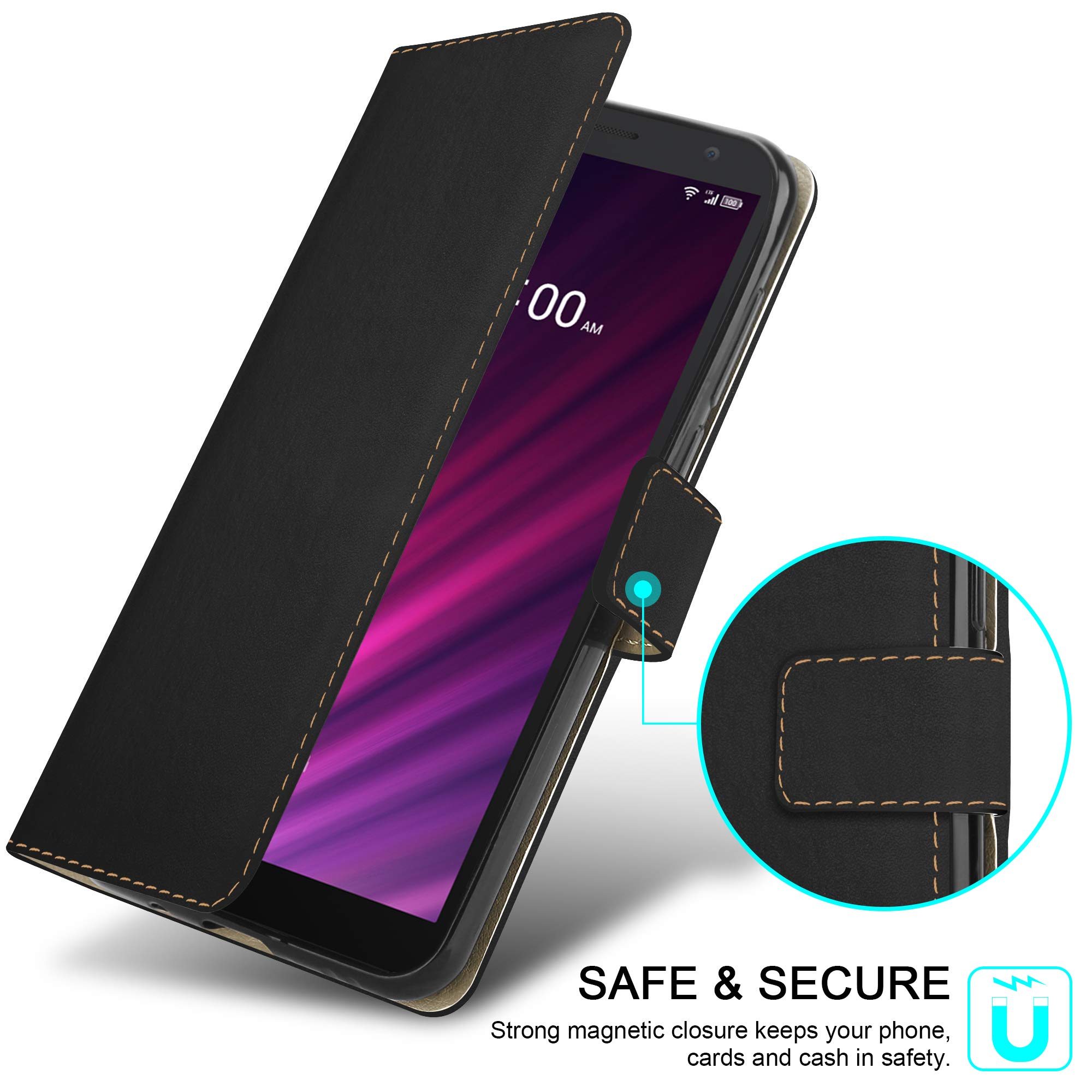 Schutzhülle Für Alcatel 1B 2020 – TPU-Gel, Ultradünn & Kratzfest In Schwarz