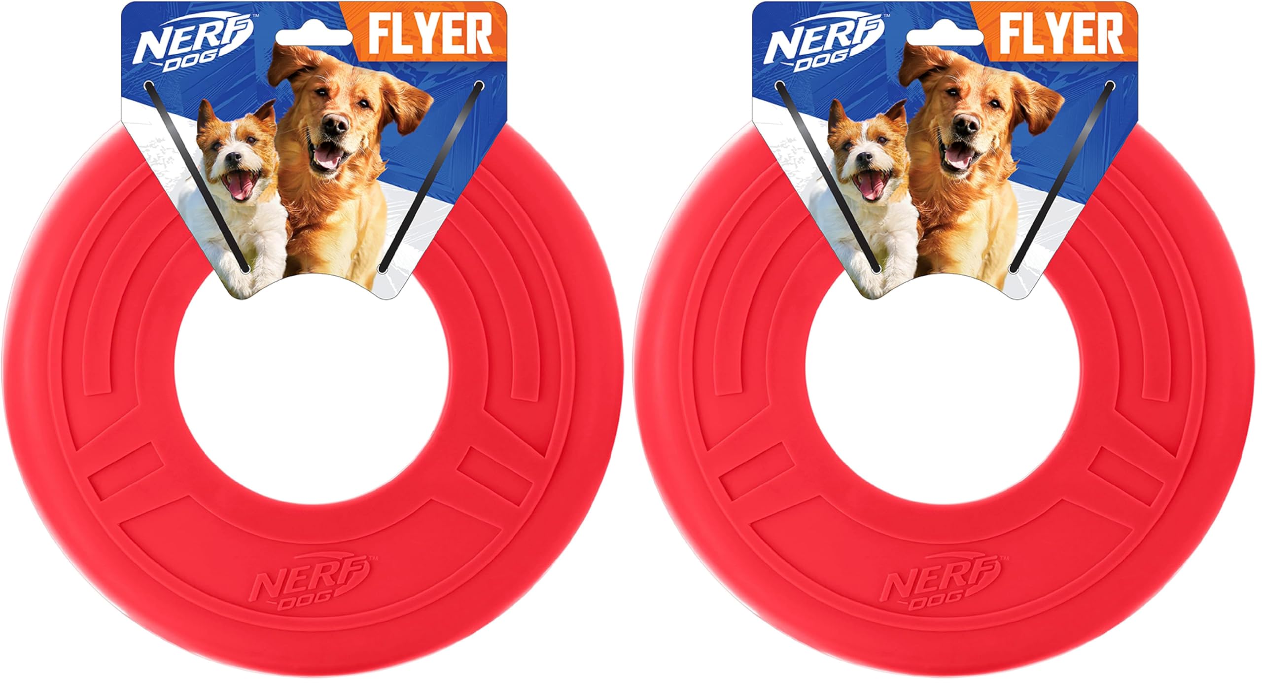 Nerf Dog 3.8in Bash Crunch Ball - Orange (Pack of 2)