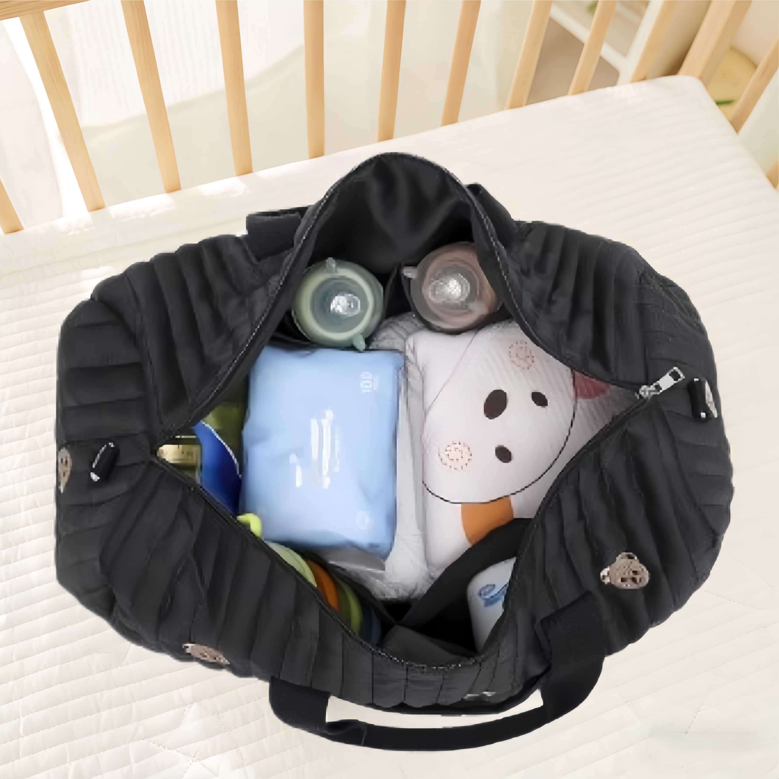 Borsa per Mamma Multiuso, borsa cambio neonato, borsa mamma ospedale nascita, Parto in Ospedale, Passeggino, Viaggio e Cambio