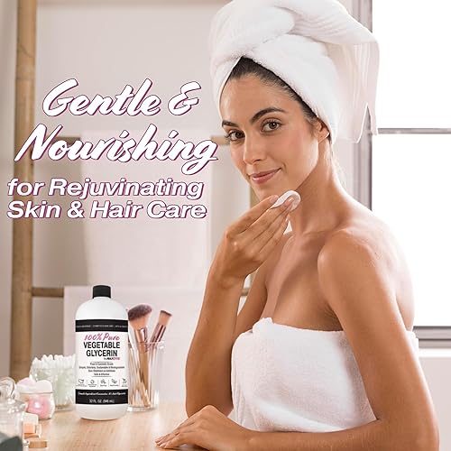 Miniatura 3 de MAXTITE Glicerina vegetal pura, 4 galones (paquete de 4, 1 galón), grado alimenticio natural para cosméticos, piel, cabello, manualidades, cocina y