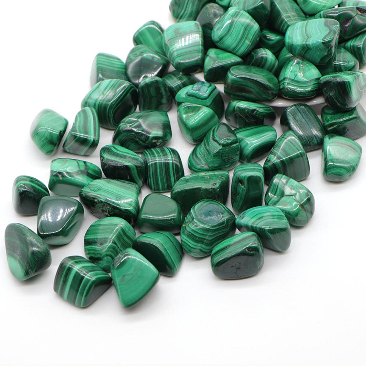 Natürlicher Malachit Türkis Quarz Kristalle und Heilsteine Trommelsteine Bulk Mineral Exemplar Edelsteine Home Aquarium Dekoration Malachit Quarz, 100 g