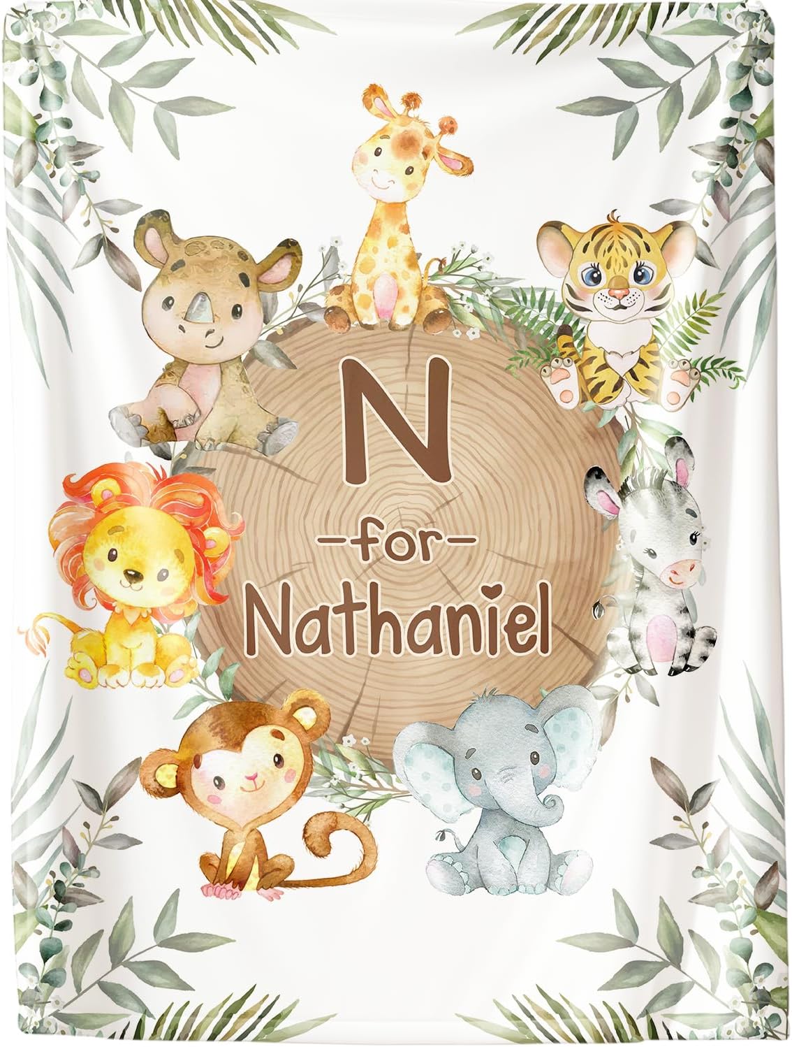 Personalized Floral Baby Blanket - Newborn Milestone Blanket - Custom Baby Throw- Personalized Baby Blankets for Girls