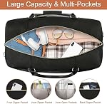 ITIEZY Weekender Overnight Bag for Women - Large Travel Duffel Bag with Shoe Compartment, Gym Duffel Bag Hospital Bag Carry On Tote Bags for Airplanes with Crossbody Bag Toiletry Bag 3Pcs Set