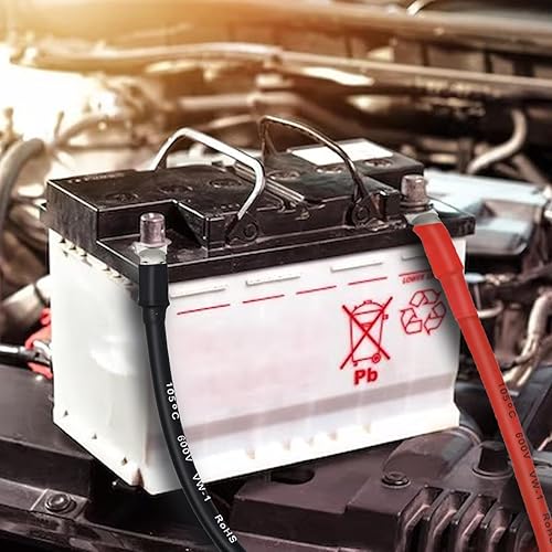 Miniatura 9 de QIATOL Cable de batería, cables de batería 4 AWG con terminales, 2 cables de batería de cobre.