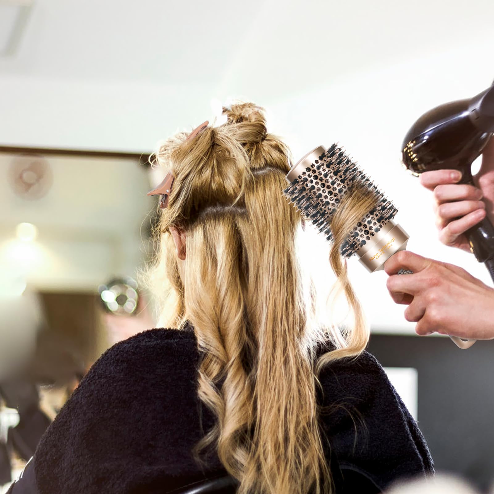 Sndyi Spinki do włosów fryzjerskich, 6 sztuk spinka do włosów Duckbill, profesjonalny salon spinki do włosów do stylizacji i sekcji, idealne akcesoria do włosów dla dziewcząt i kobiet - 11 cm,