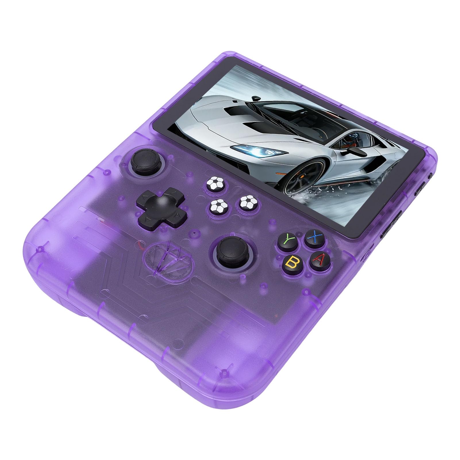 Jiawu Handheld-Spielekonsole, 6-Zoll-HD-Bildschirm, 6000-mAh-, Dual-RGB-Joysticks, Retro-Gaming-Konsole, Open-Source-Handkonsole mit 128 GB Speicherkarte für Retro-Gaming-Enthusiasten