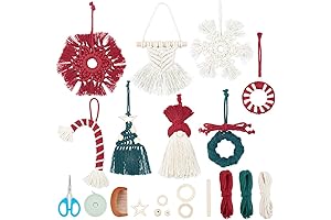 8 Set DIY Small Pendants Macrame Kits for Adults & Beginners: All-in-One...