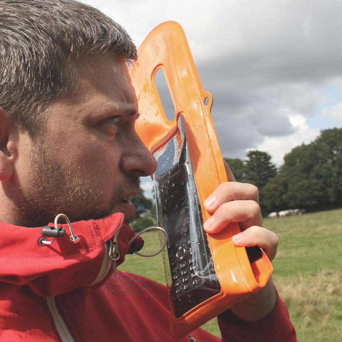 Aquapac Funda para radio VHF, Naranja de seguridad, Resistente al agua