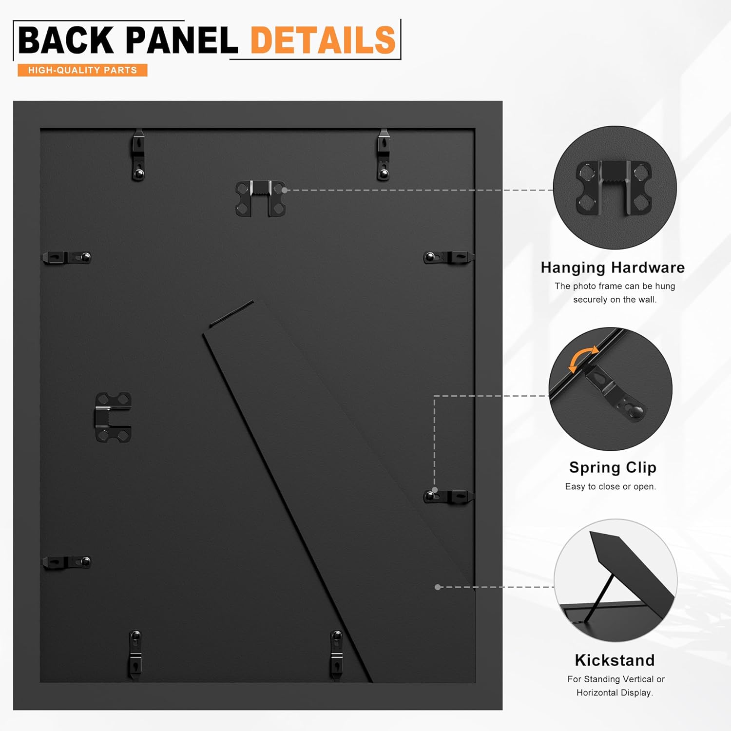 PEALSN 11x14 Black Diploma Frames, Multi Opening Frame with Gold & Black Decorative Mats for 8.5x11 with Mat or 11x14 without Mat, Real Glass Cover and Solid Black Backboard, 2 Pack