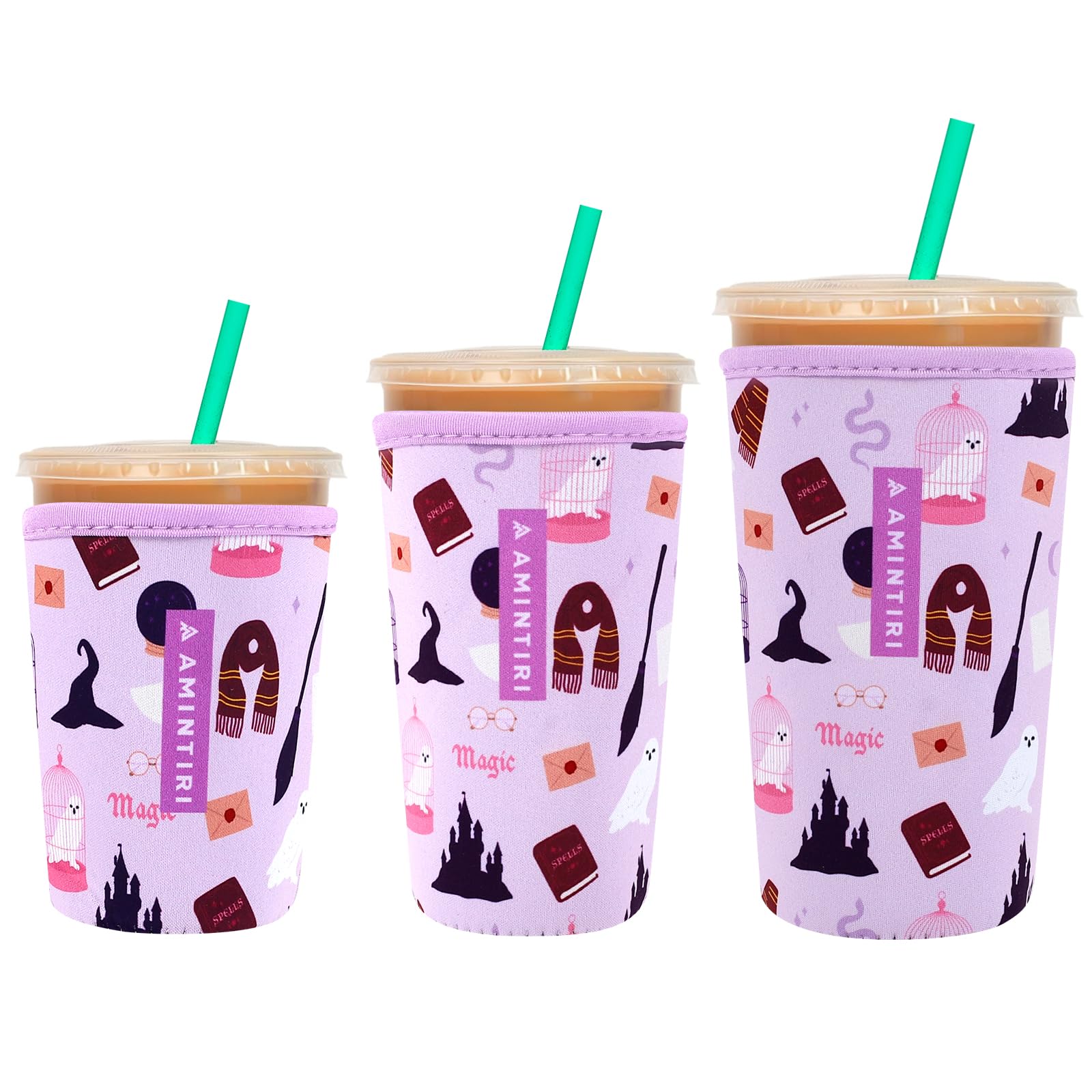 Reusable Insulator Neoprene Sleeve for Iced Coffee &amp; Cold Soda