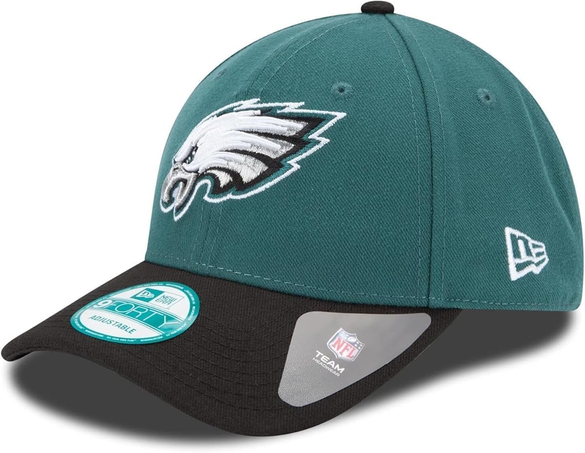 Photo 1 of New Era NFL The League 9FORTY Adjustable Hat Cap One Size (US, Alpha, One Size, Philadelphia Eagles - Green/Black)