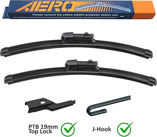 Amazon Aero プレミアム オールシーズン ビーム フロントガラス ワイパーブレード 交換用 シボレー コロラド 18 15 22インチ 18インチ 2個セット ワイパーゴム 車 バイク