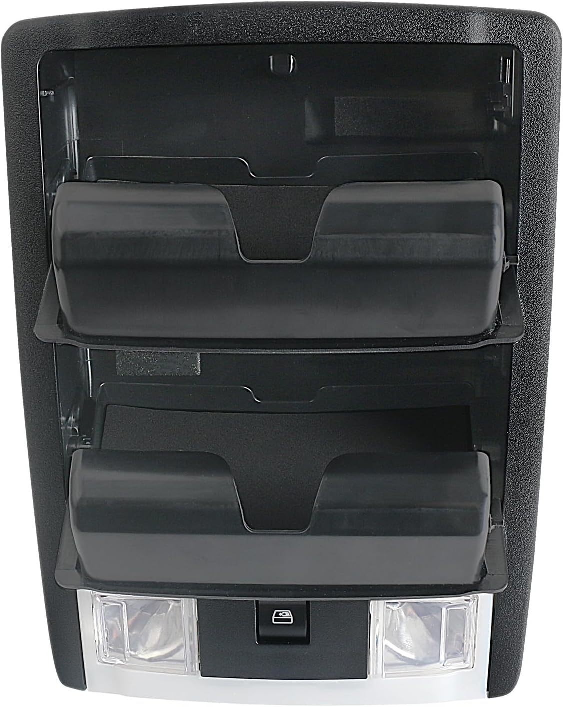 Overhead Console Dome Map Light Lamp | for Ford Super Duty Crew Cab Truck 2011-2016 | Replaces BC3Z-26519A70-CB Interior Cab Lights w/Slider Window Switch (Charcoal Black)