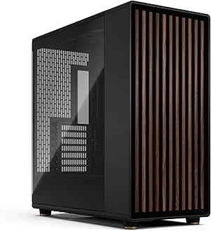 Fractal Design North XL RC Charcoal Black TG Dark - Reverse Connection Motherboard Compatible - Three 140mm Aspect PWM Fans Included- Type C USB - ATX Airflow Full Tower PC Gaming case