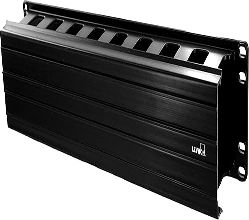 Miniatura 2 de Leviton Gestión horizontal de cables, 492RU-HFR, negro