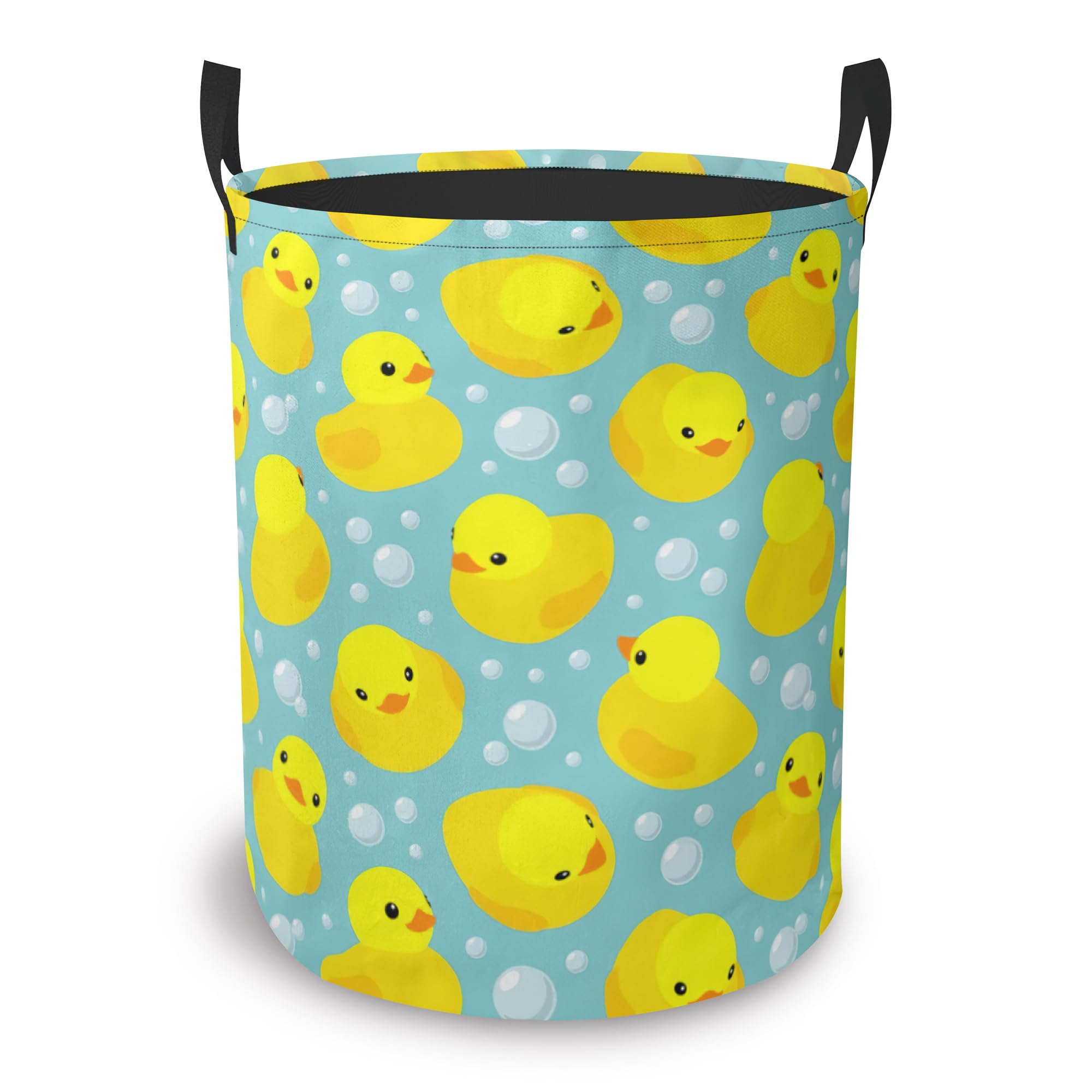 Laundry Basket-Cute Duck Foldable Waterproof Oxford Cloth Funny Tote Bag Laundry Hamper Clothes Storage Bucket Organizer For Bathroom/Bedroom Storage Basket