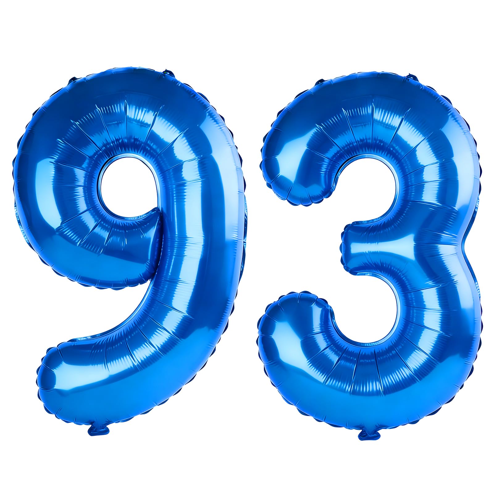40 Inch Number 93 Balloons for 93rd Birthday Party Decorations,0-100 Dark Blue Large No.93 Digital Balloons for Women Men and Grandpa Grandma, Helium Foil Number Balloons for Wedding Anniversary — image 1