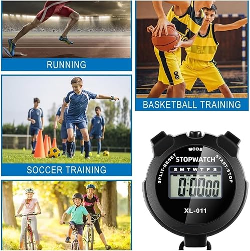 Miniatura 3 de Cronómetro digital de mano multifunción profesional cronógrafo electrónico deportivo cronómetro