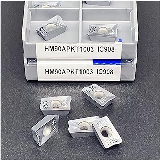bicon Indexable Carbide Lathe Tool 10PCS HM90 APKT1003PDR IC908 Milling Cutter Turning Tool CNC Mill Lathe Milling