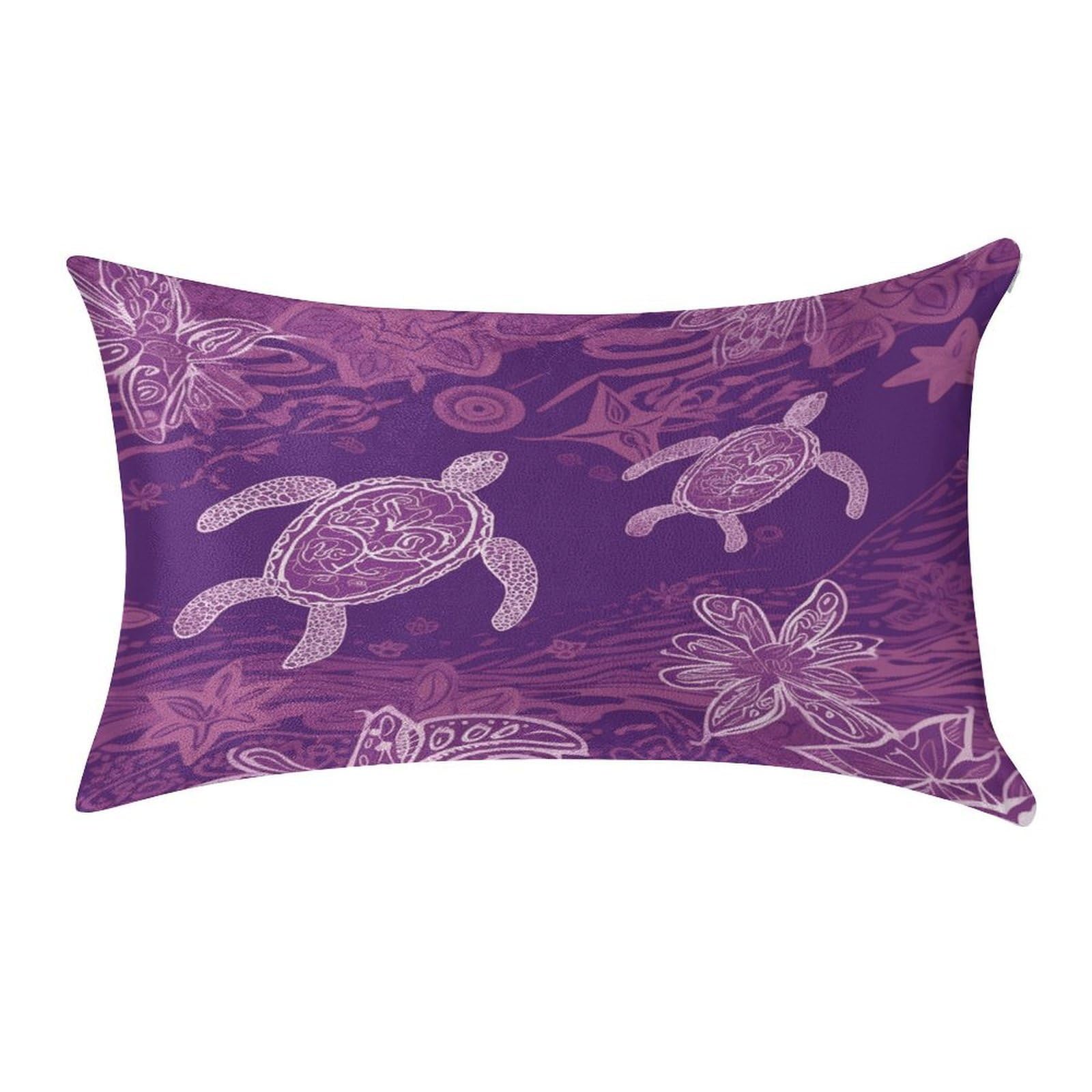 Btcowzrv Style Hawaii With Purple Sea Turtle Pillow Cover Pillow Case Pillowcase