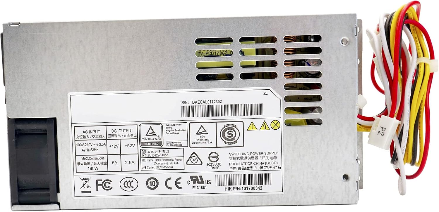 Power Supply DPS-200PB-185A 190W Replacement for Delta AC 100-240V 3.5A 47-63HZ