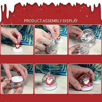Amazon.co.jp: SAEYZ スノードームキット | クリスマス サンタ