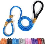 lynxking Slip Lead Dog Leash 6 FT x 1/2 inches Strong Heavy Duty Dog Rope Leash Braided Comfortable Handle for Small Medium Large Dogs