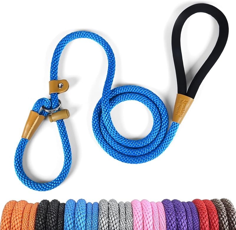 Guia de Adestramento para Cães com Corda Trançada e Regulador Lynxking, 2 Unidades