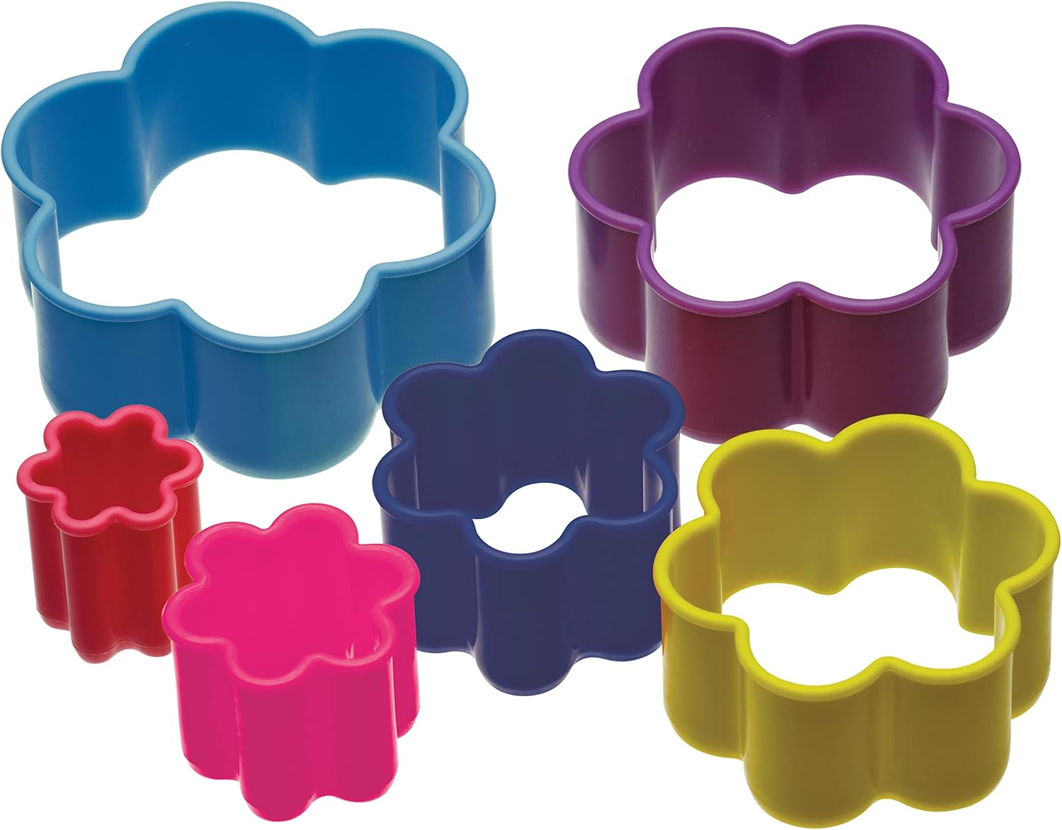 Kitchen Craft Colourworks Plastic Flower Shaped Pastry, one size, multi
