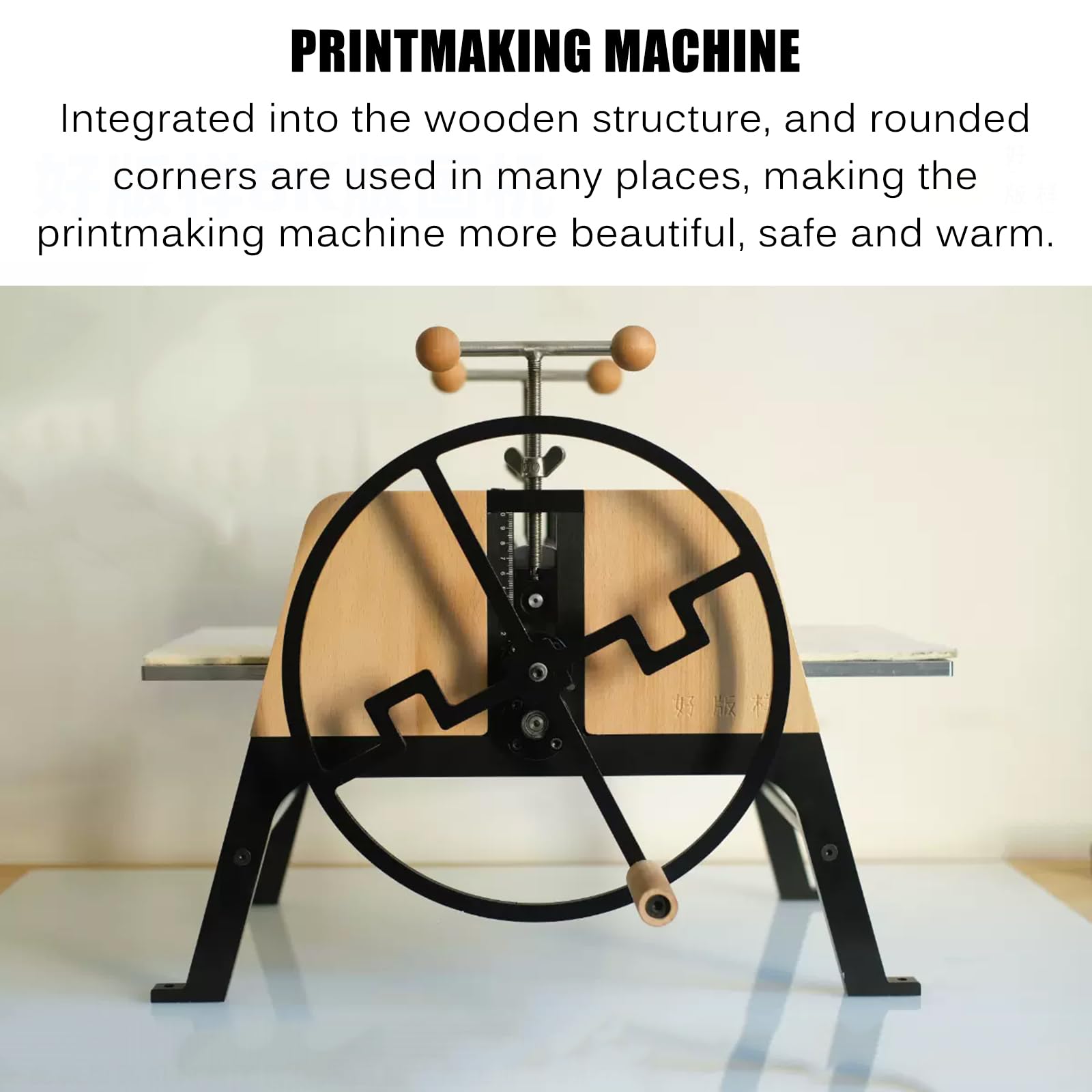 Máquina para hacer impresiones de placas, prensa de grabado para bloques de linóleo, diseño de mesa para producción de papel, madera y placas de cobre