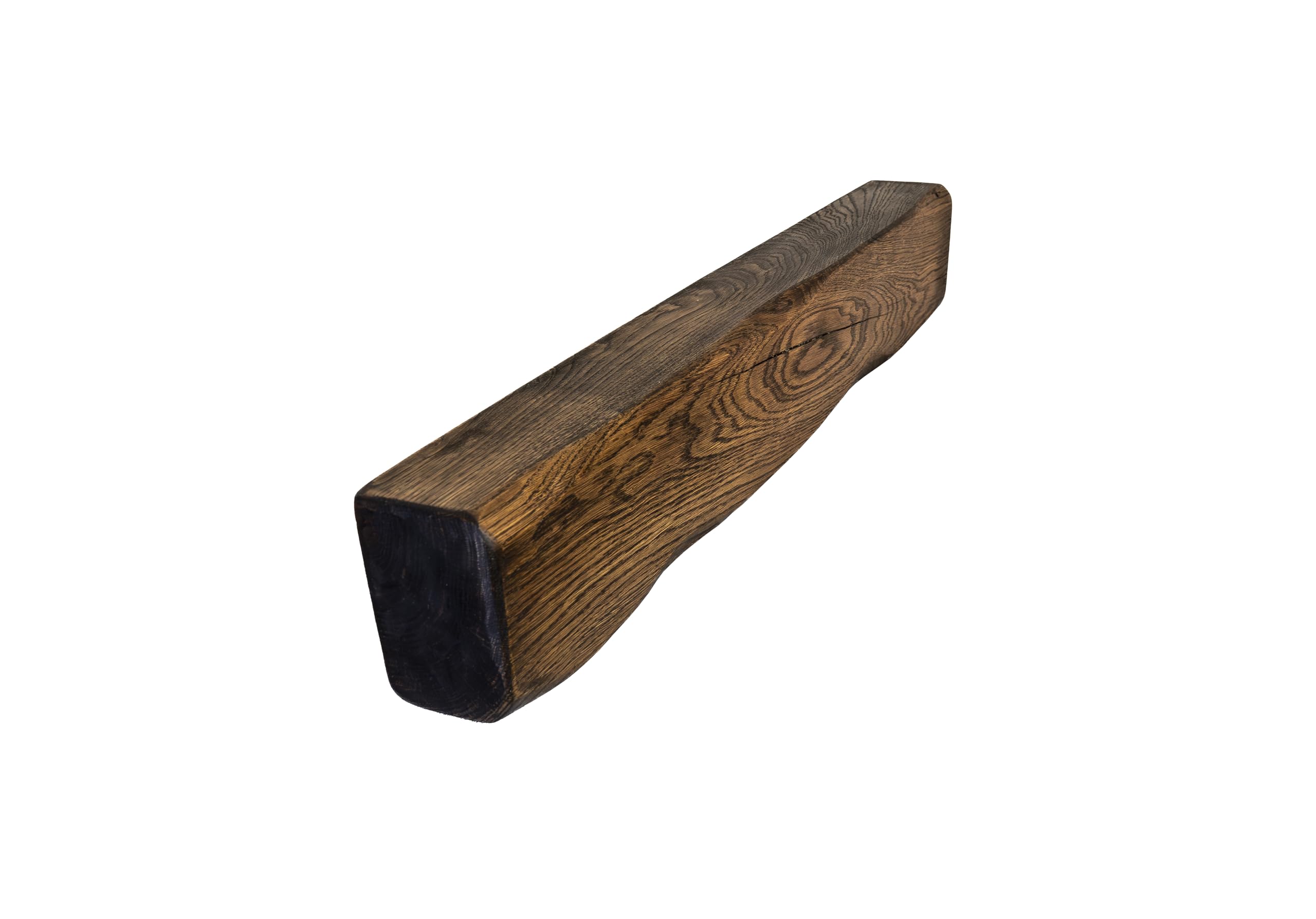oakleys oak Genuine Solid Oak Beams for Fireplaces- Oak Floating Shelf for Home Decor- Rustic Shelves to Decorative Logs for Fireplace- Heavily Worked- Beam Size(90x15x10) Cm — image 1