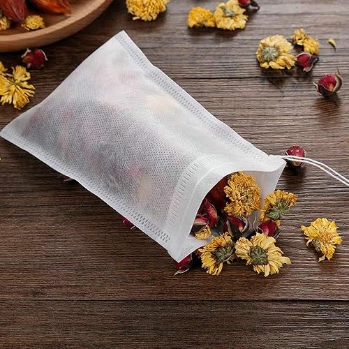 Miniatura 8 de TamBee Bolsas de té reutilizables, bolsas de filtro de café, bolsas de té vacías para té de hojas sueltas, bolsas de infusión fría, bolsitas de té