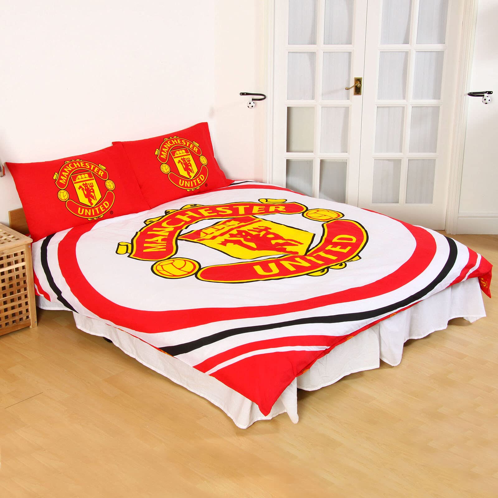 Set copripiumino matrimoniale reversibile, Manchester United F.C., "Pulse"