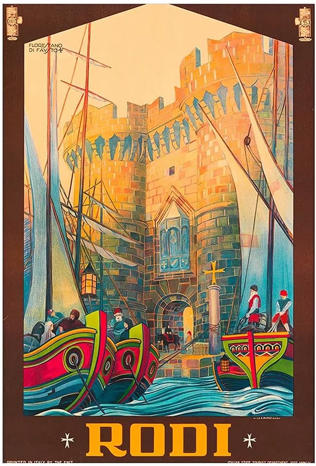 Amazon.co.jp ローディガルガーニコイタリアイタリア語 ポスタープリントウォールアートデコレーションフレームなしキャンバス