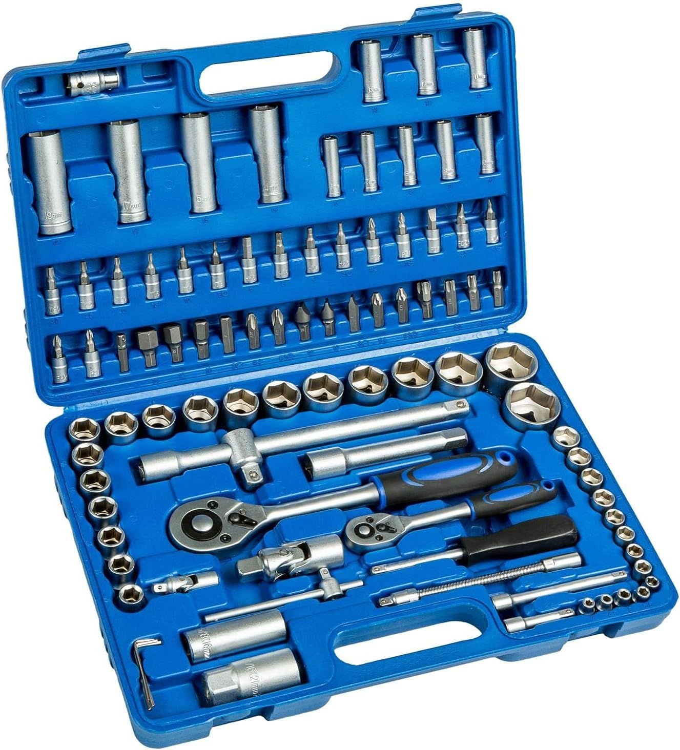 Bricolage Kit di chiavi a bussola a cricchetto in totale di 108 pz tutto in acci
