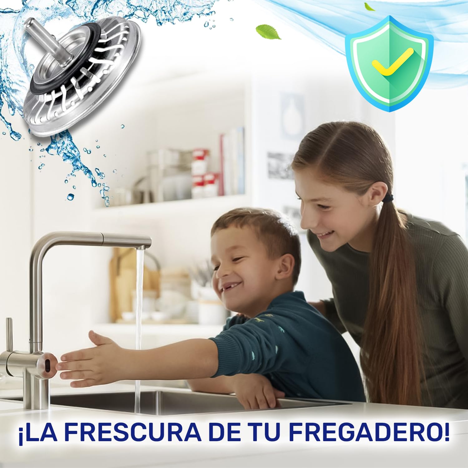 Tapon Fregadero Cocina Universal Ø 84 mm H 18 mm en Acero Inoxidable con Código Original 133.0042.853 1330042853 1330042867 1920059 para Franke - Made IN Italy - MONTERAL