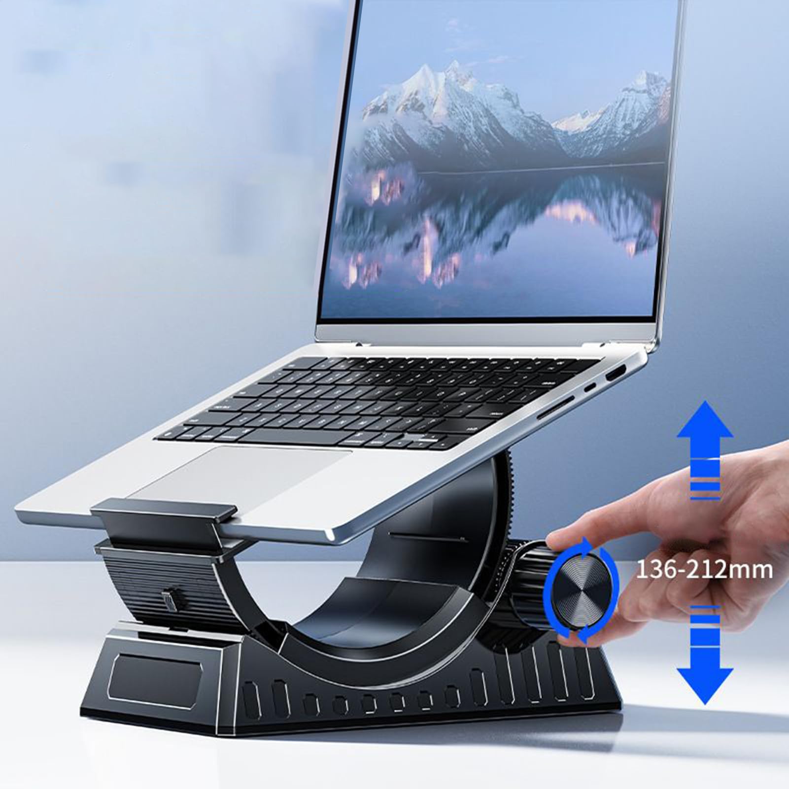 Base Di Supporto Per Alzare Il Laptop Supporto a Forma di C Regolabile e | Stand Per Computer E Portatili per Desktop Tablet Divano Auto Ufficio Casa e