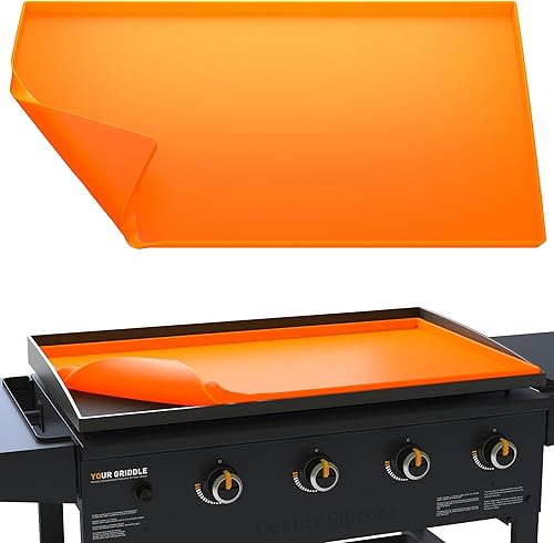 Tapete de silicona para parrilla Blackstone de 36 pulgadas, resistente de grado alimenticio, protector de parrilla de silicona para parrilla de