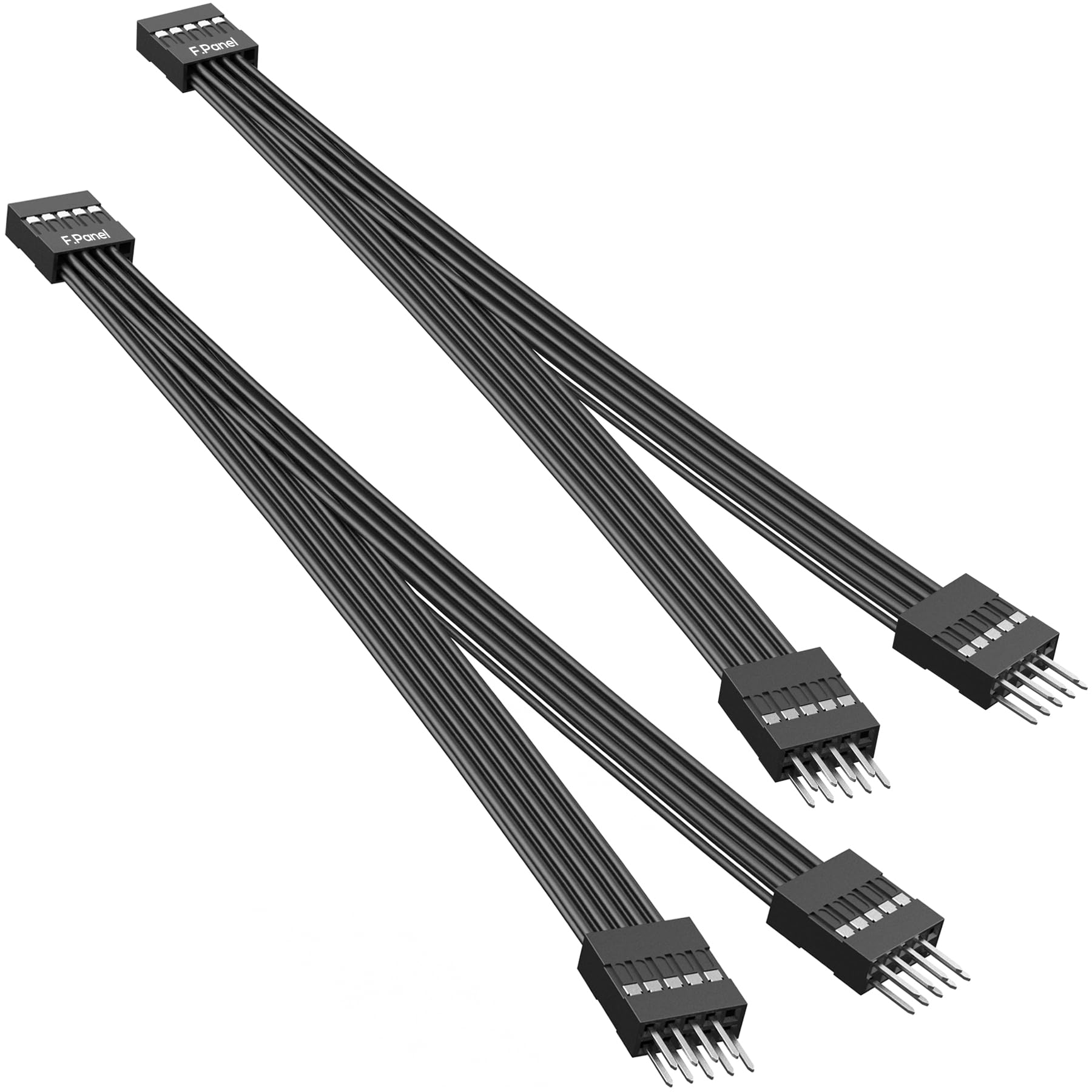 PLEASANTLY PC Power Switch Splitter, 9-Pin Motherboard Jumper Splitter, 1 Female to 2 Male, Power/Restart/Led Line Splitter, Suitable for Computer Motherboard Boot/Reset/Hard Disk Light Connection