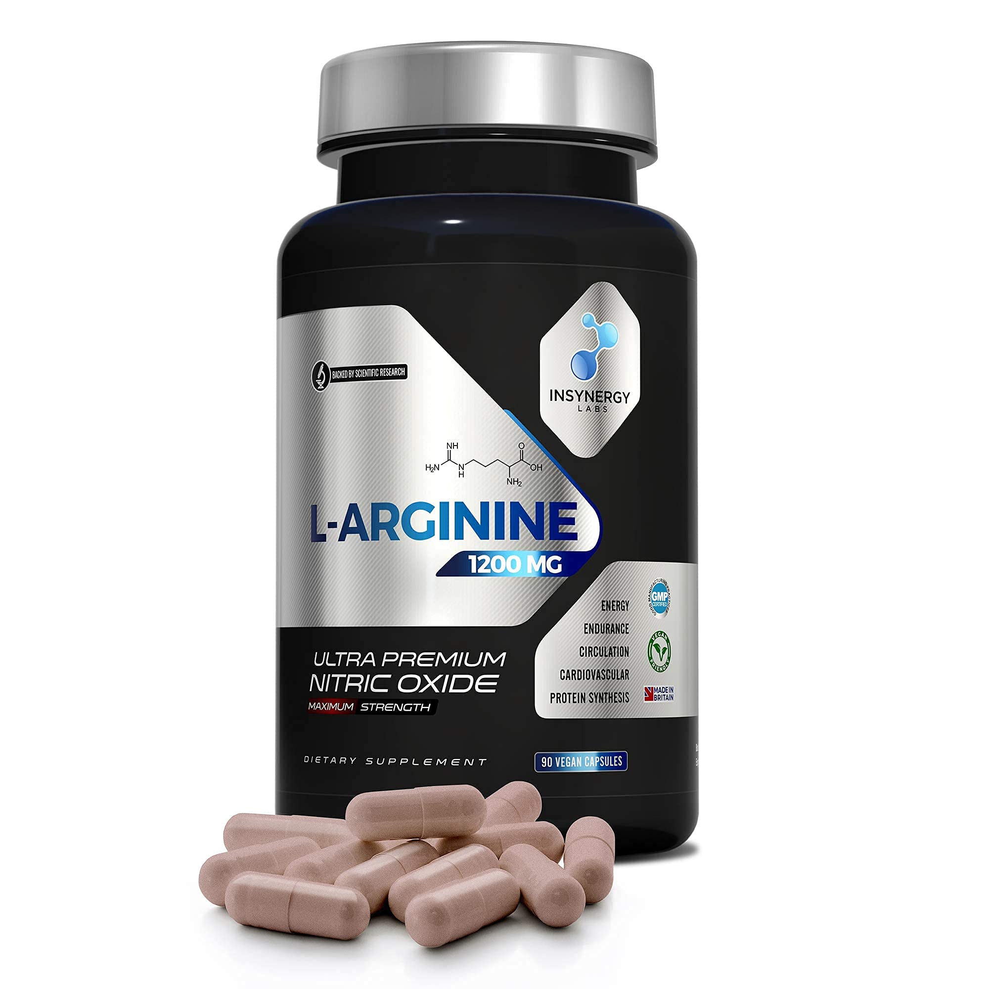 Ultra Premium Nitric Oxide Supplement 1200mg Highest Strength L