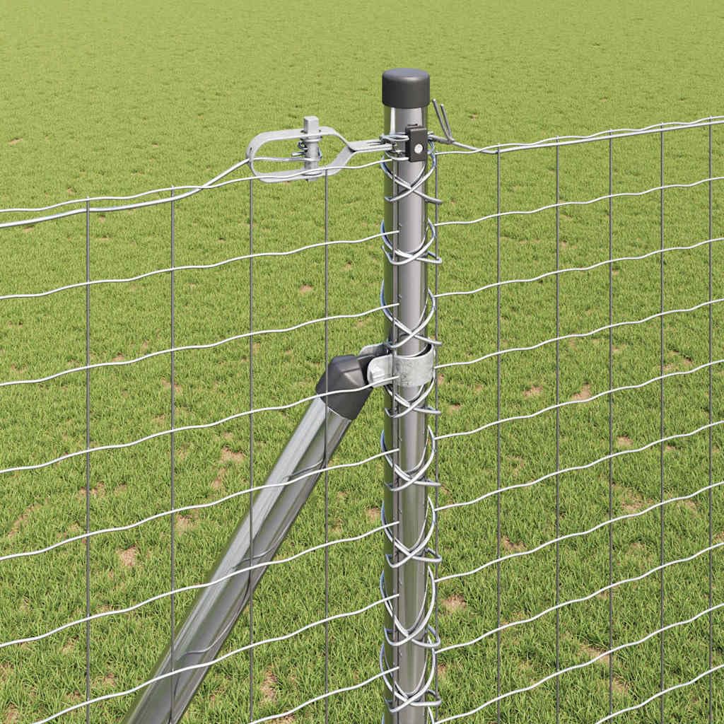 Owoxanth - Recinzione da giardino in acciaio, 1,5 × 10 m, resistente alle intemperie, 7 pali e accessori, per cani/stagno/campeggio
