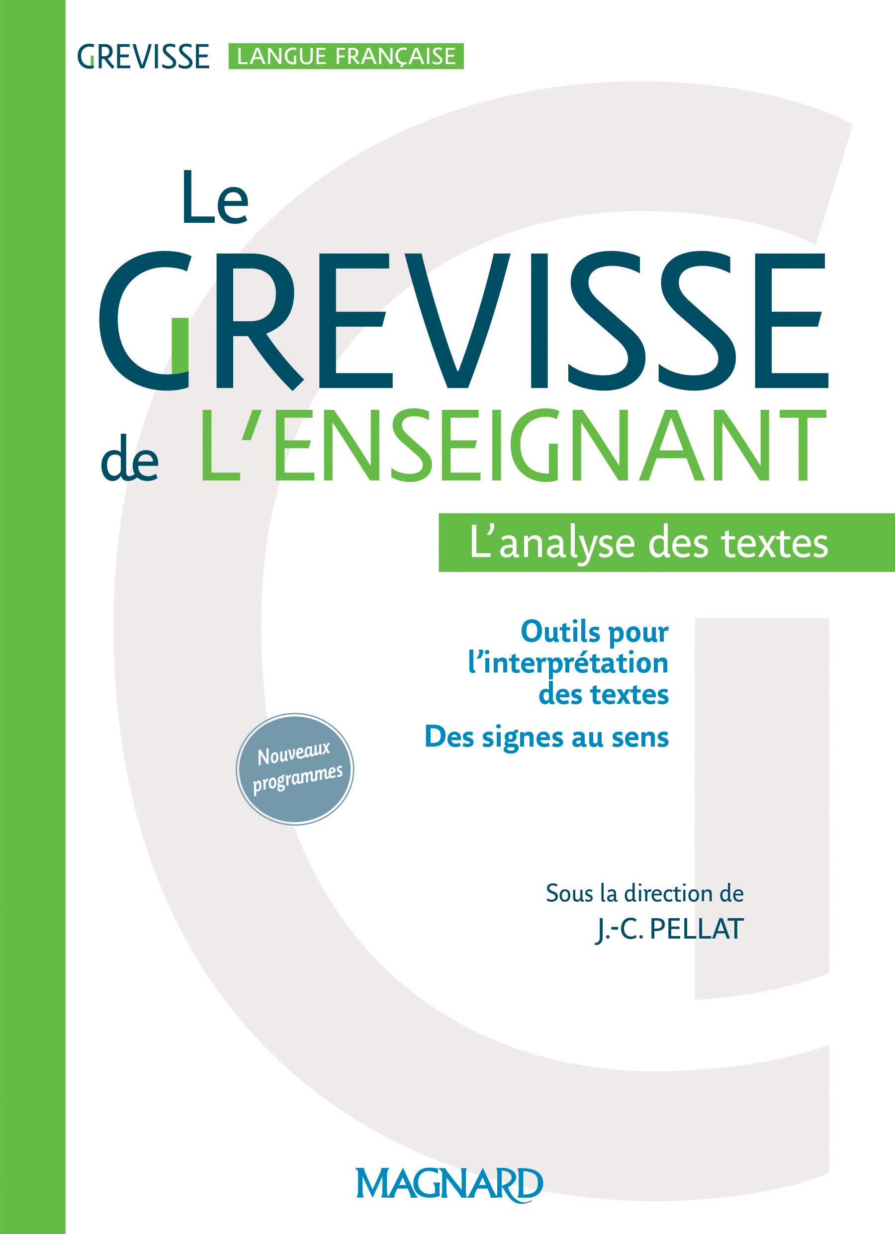Grévisse de l'enseignant - Analyse de textes (Grevisse)