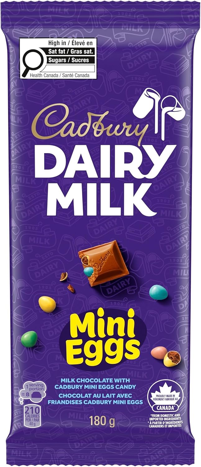 Honest review of Cadbury Dairy Milk Chocolate Bar with Mini Eggs Candy, 180g