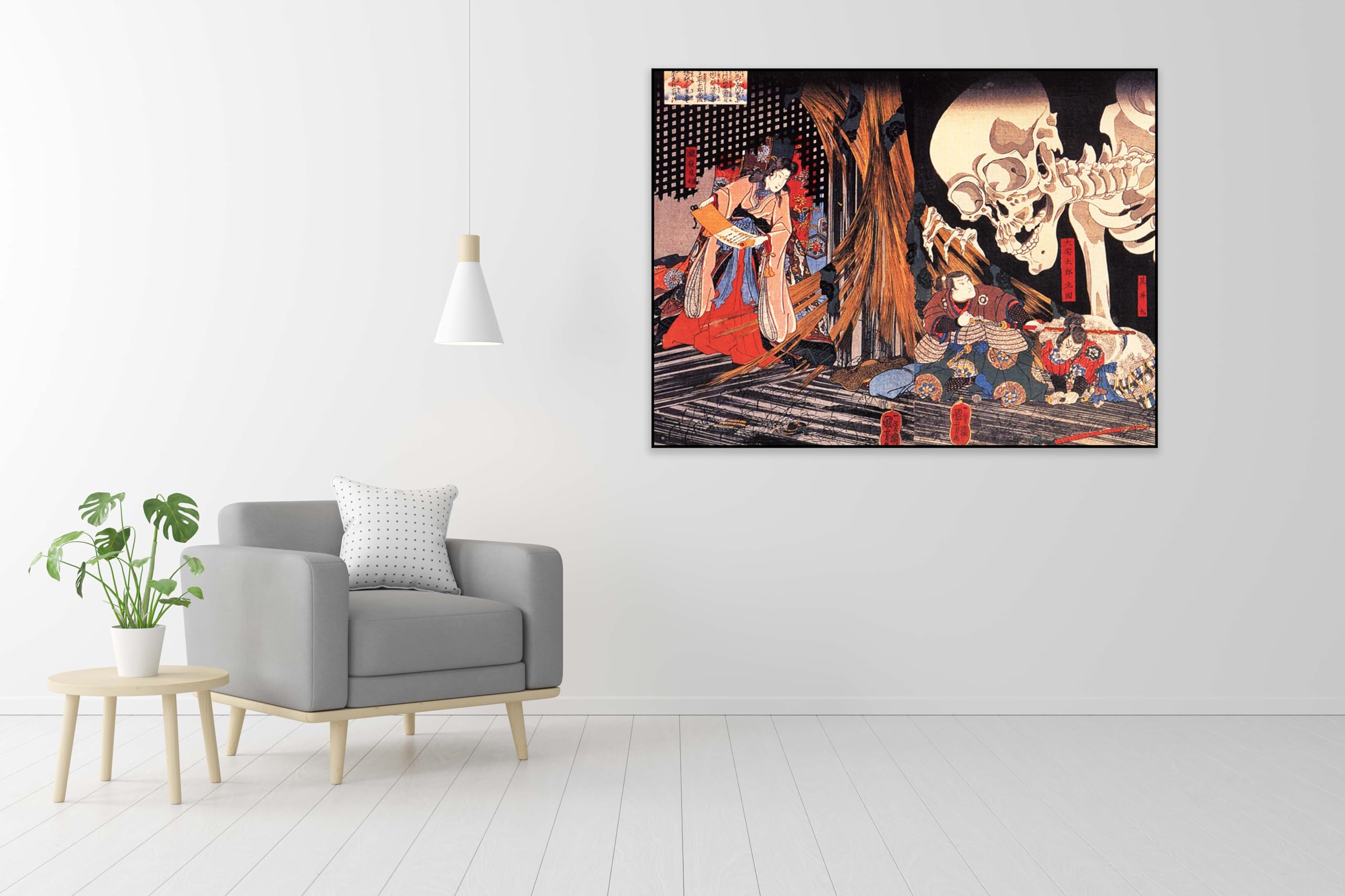 Amazon.com: OKRA Utagawa Kuniyoshi Canvas Wall Art - Mitsukuni