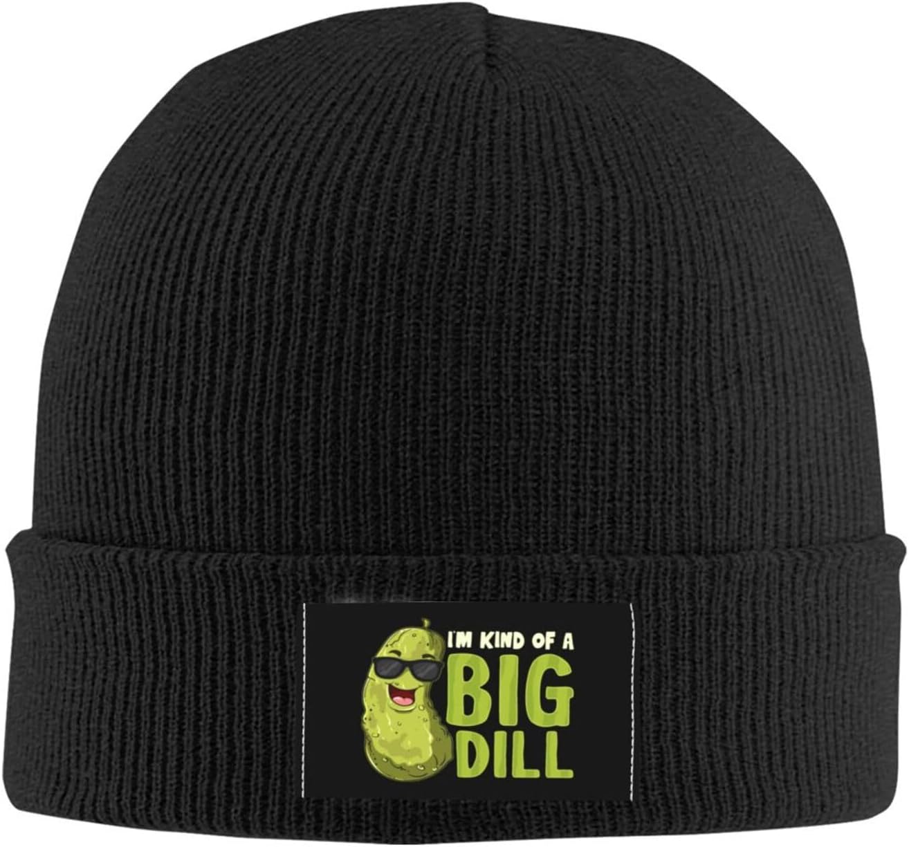 I'm Kind of A Big Dill Pickle Cucumber Winter Beanie Hat for Men Women Knit Cap Warm Skull Caps for Cold Weather
