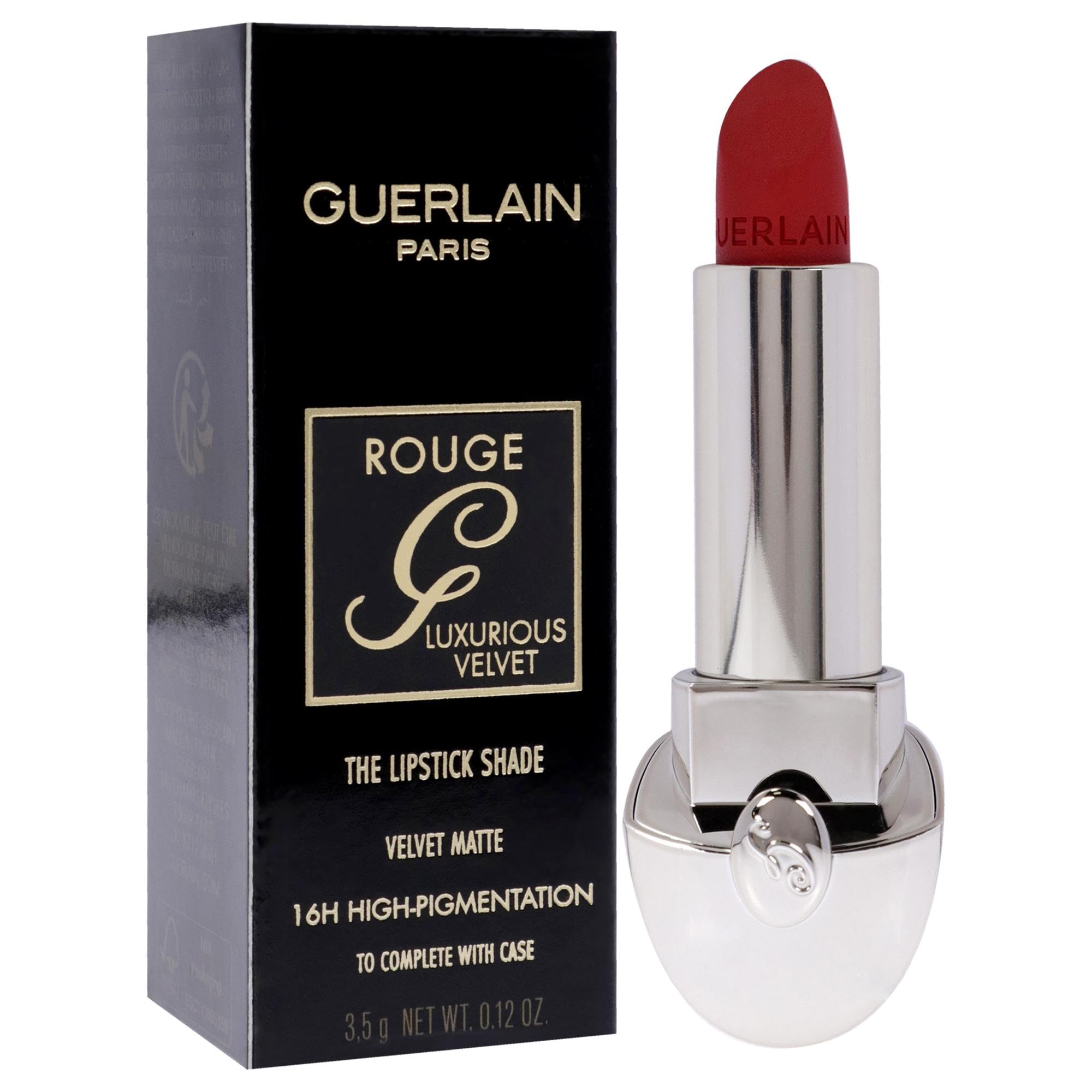Guerlain Le Teint de Rouge à Lèvres Luxurious Velvet N°880 Ruby Red, 3, 5 g.