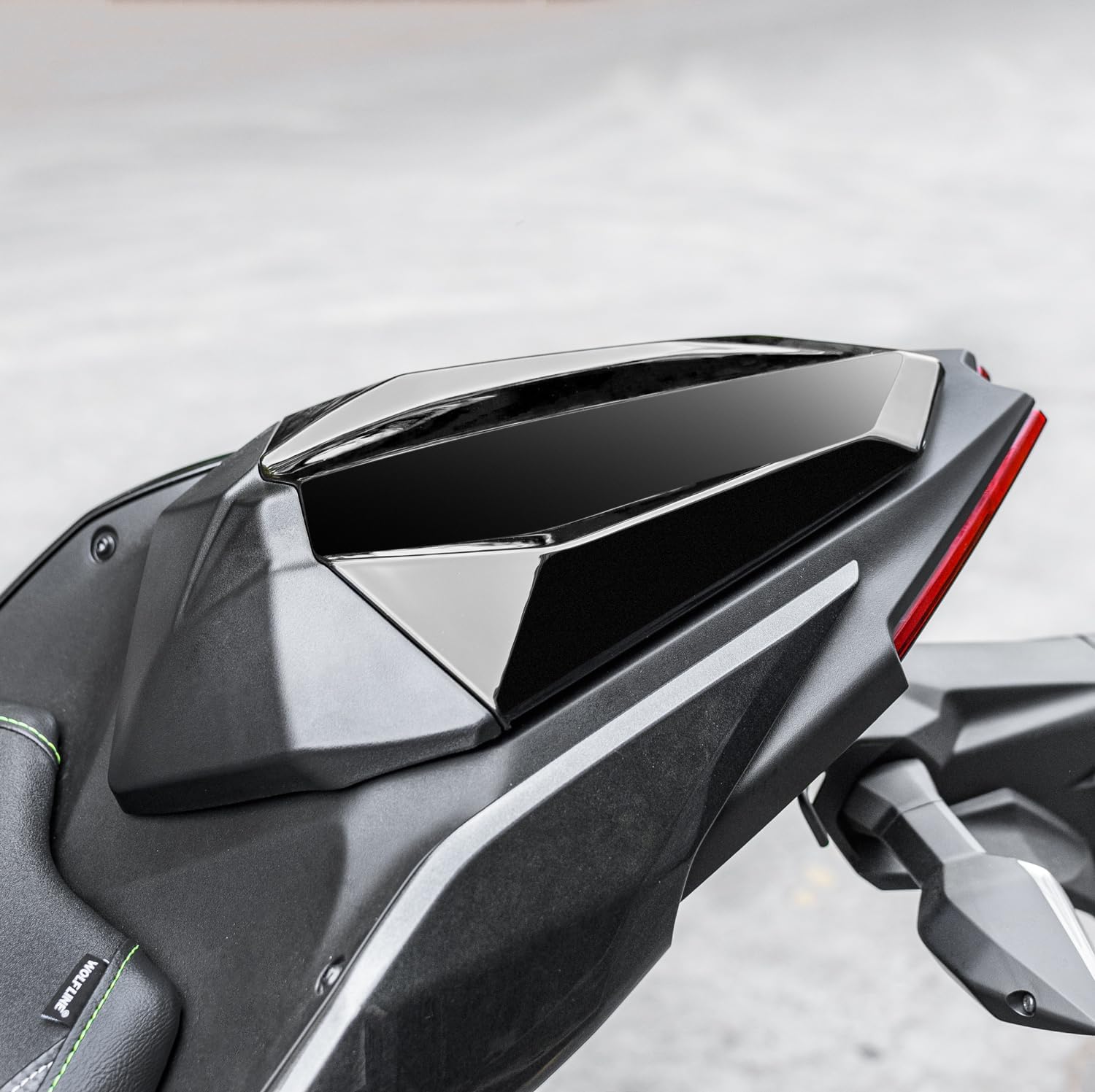 Motorcycle Rear Seat Cowl for Ninja 500 Z500 2024 2025 2026 EX500 Passenger Pillion Cover Solo Tail Fairing (Black N)