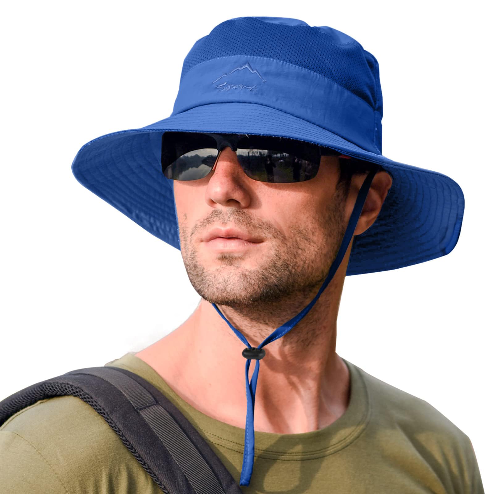 Rosoz Sun Hats for Men Women UPF 50+ Breathable Wide Brim Summer Fishing